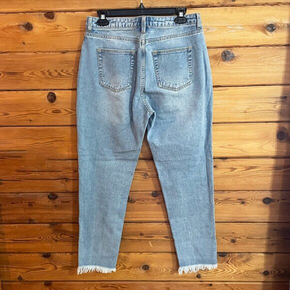 Princess Polly Circle Front Zip Up Jeans sz 8 - Picture 4 of 13